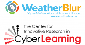 Weather Blur and The Center for Innovative Research in Cyber Learning Logos