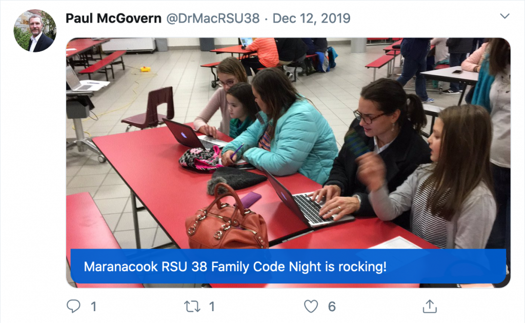 Tweet from Paul McGovern of RSU 38