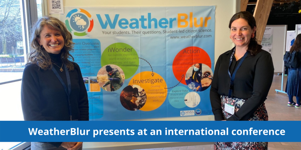 WeatherBlur presents at citizen science conference