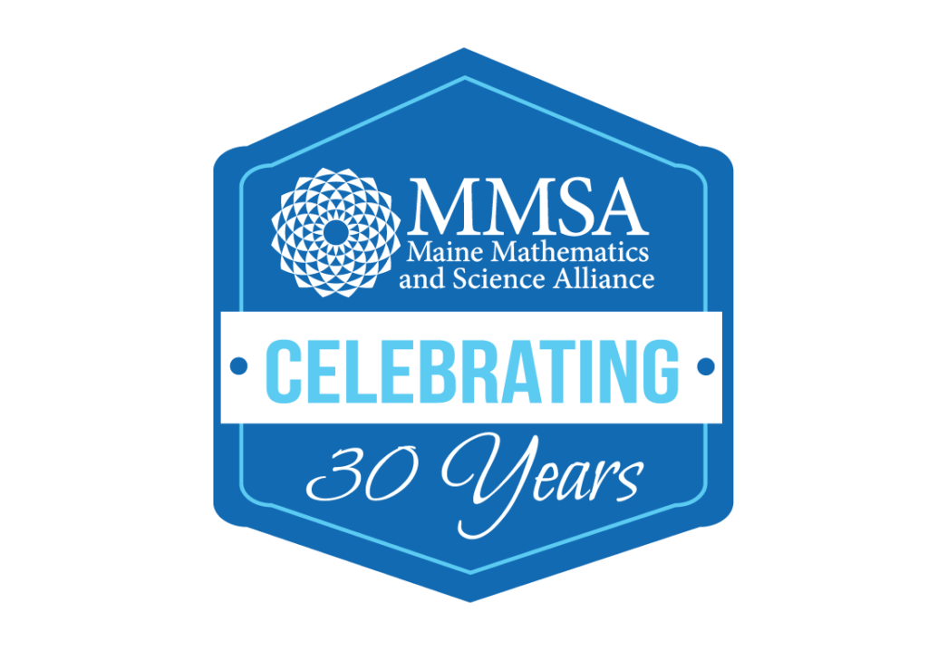 The MMSA logo in a blue hexagon with text that says, "Celebrating 30 Years"