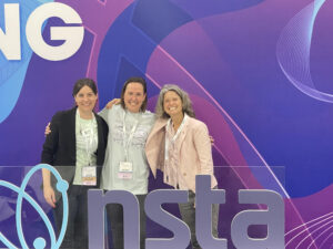 A photo of iWonder teachers and Rebecca Clark-Uchenna at the NSTA conference.
