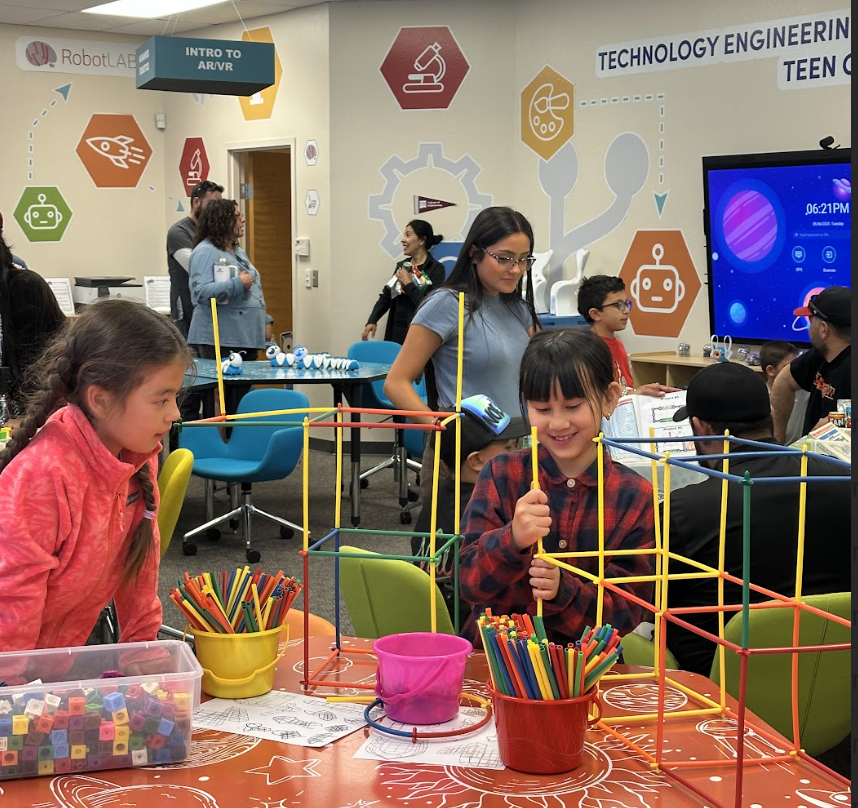 Students in New Mexico participate in a STEM activity.