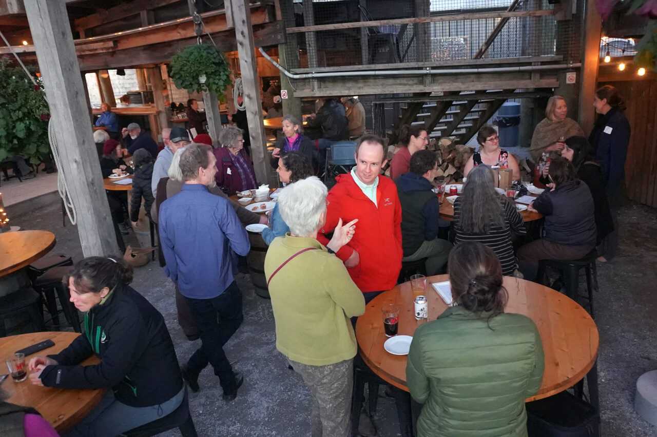 Educators and MMSA staff mingle at a networking event hosted by MMSA.